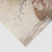 ピンクのバラとヴィンテージのクリスマスフェアリー 薄葉紙 (詳細)