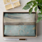 ピンクのバラとヴィンテージの粗末なシックなピンクのケーキ 薄葉紙 (ギフト)