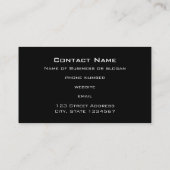 ピンクのバラと市松模様に花瓶 名刺 (裏面)