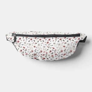 ピンクのバラと幽霊のパターンFanny Pack ファニーパック