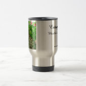 ピンクのバラと格子 – Martha's Vineヤード トラベルマグ (中央)