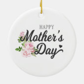 ピンクのバラと母の日を楽しむ|過去記事 |オーナメント セラミックオーナメント (裏面)