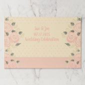 ピンクのバラと水玉模様大 ペーパーパッド (正面)