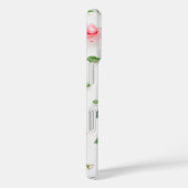 ピンクのバラと緑の離れバラと花びら Case-Mate iPhoneケース (裏面 / 右)