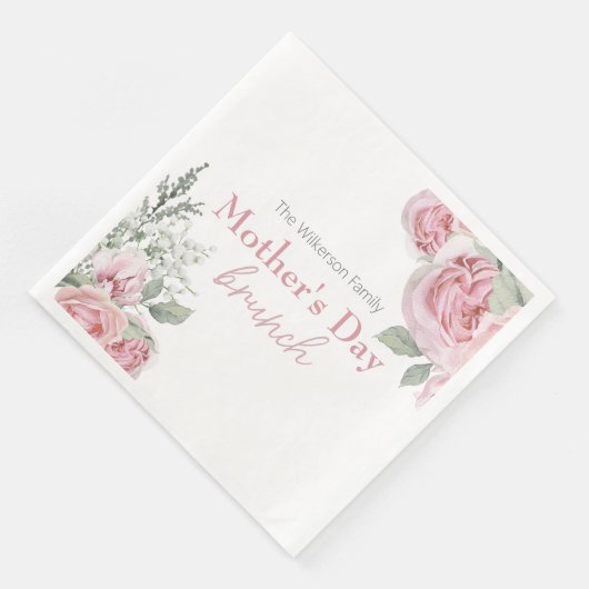 ピンクのバラと赤ちゃんの息の母の日ブランチ (コーナー)