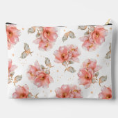 ピンクのバラと離れ アクセサリーポーチ (裏面)