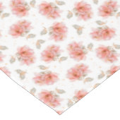 ピンクのバラと離れ テーブルクロス (アングル)