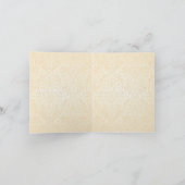 ピンクのバラに沢山与えているLisieuxのSt.テレーズ カード (内部)