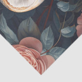 ピンクのバラに覆われたバーンドロウ 薄葉紙 (詳細)