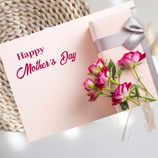 ピンクのバラのお母さんの日のグリーティングカード シーズンカード