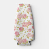 ピンクのバラのエレガンス壁紙パターン3 ボトルクーラー (正面)