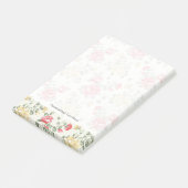 ピンクのバラのエレガンス壁紙 ポストイット (アングル)