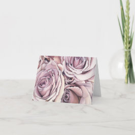 ピンクのバラのカード サンキューカード