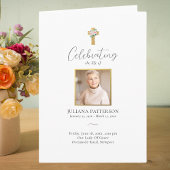 ピンクのバラのクロス写真葬儀の順序 プログラム