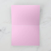 ピンクのバラのグリーティングカード カード (内部)