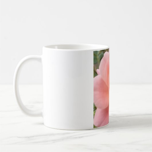 ピンクのバラのコーヒーマグ コーヒーマグカップ (左)