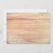 ピンクのバラのサマー誕生日パーティー 招待状 (裏面)