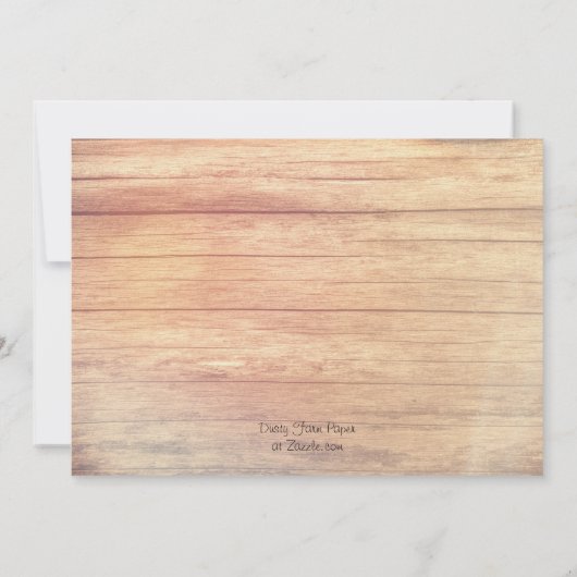 ピンクのバラのサマー誕生日パーティー 招待状 (裏面)