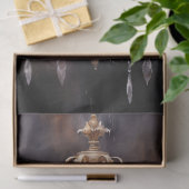 ピンクのバラのシャンデリアエレガントデコページ 薄葉紙 (ギフト)