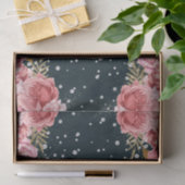 ピンクのバラのダイヤモンド洗練されたスパークル 薄葉紙 (ギフト)