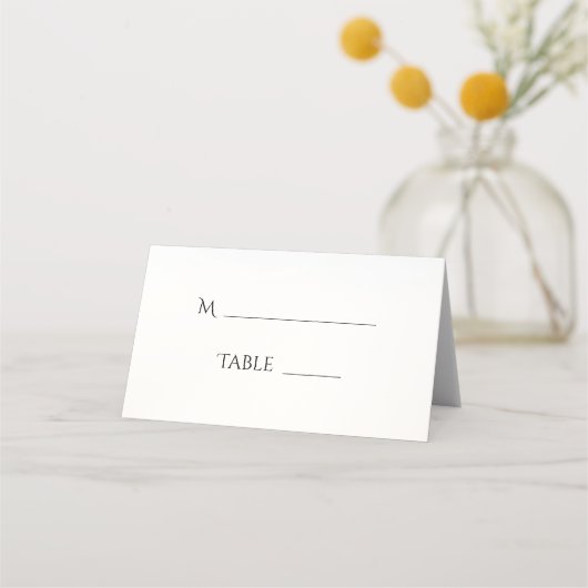 ピンクのバラのティーポ結婚ット プレイスカード (裏面)
