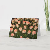 ピンクのバラのノートカード カード (正面)