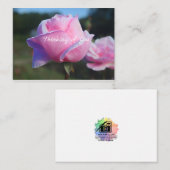 ピンクのバラのノートカード ノートカード (正面/裏面)