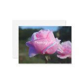 ピンクのバラのノートカード ノートカード (正面/裏面インサイチュ)