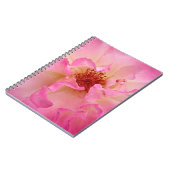 ピンクのバラのノート ノートブック (左側)