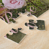 ピンクのバラのバスケット ジグソーパズル (側面)