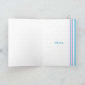 ピンクのバラのパッチワーク祖父母のデイカード、母 カード (内部)