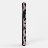 ピンクのバラのヒョウ柄 Case-Mate iPhoneケース (裏面/右)