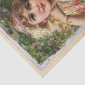 ピンクのバラのビクトリアン女性ロマンティック 薄葉紙 (詳細)