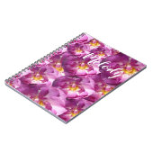 ピンクのバラのフォトフォトノートブック ノートブック (左側)