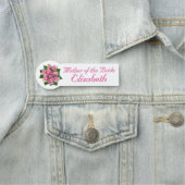 ピンクのバラのブライダルシャワー 名札 (インサイチュ)