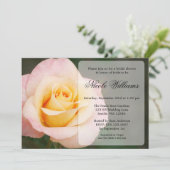 ピンクのバラのブライダルシャワー 招待状 (スタンド正面)