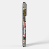ピンクのバラのボーダーコリーiPhone/iPadケース Case-Mate iPhoneケース (裏面 / 右)
