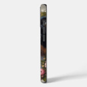 ピンクのバラのボーダーコリーiPhone/iPadケース Case-Mate iPhoneケース (裏面 / 左)