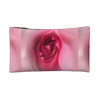 ピンクのバラのポーチ　Pink rose pouch コスメティックバッグ