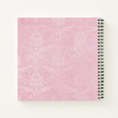 ピンクのバラのミント感謝の感謝誌 ノートブック (裏面)