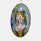 ピンクのバラのロココレディ セラミックオーナメント (右)