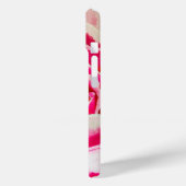 ピンクのバラのロマンチックな水のカラーアート Case-Mate iPhoneケース (裏面 / 左)