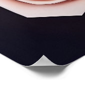 ピンクのバラのロマンチックな花束 ポスター (角)