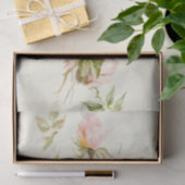 ピンクのバラのヴィンテージ 薄葉紙 (ギフト)