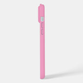 ピンクのバラの上の看護師・RNカドゥケウス iPhoneケース (左側面)