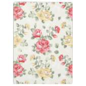 ピンクのバラの優雅の壁紙パターン クリップボード (裏面)