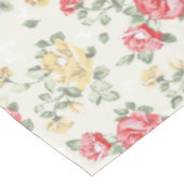 ピンクのバラの優雅の壁紙パターン テーブルクロス (アングル)