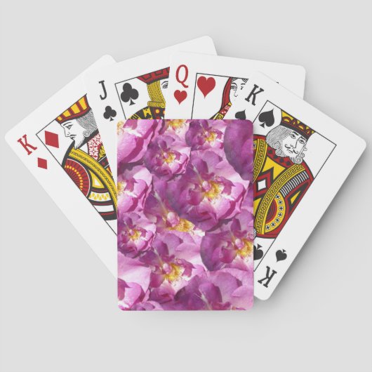 ピンクのバラの写真トランプ トランプ (裏面)