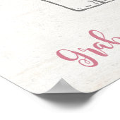 ピンクのバラの写真撮影小道具 花のウェディングデコレーション ポスター (角)