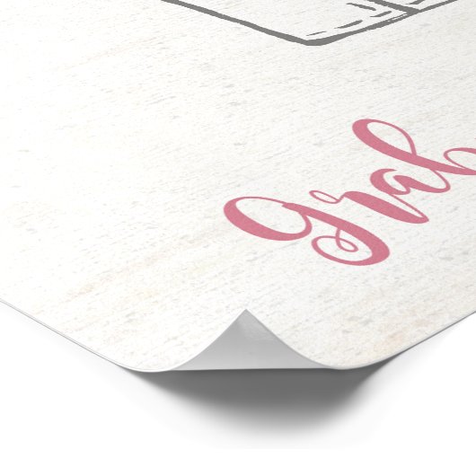 ピンクのバラの写真撮影小道具 花のウェディングデコレーション ポスター (角)